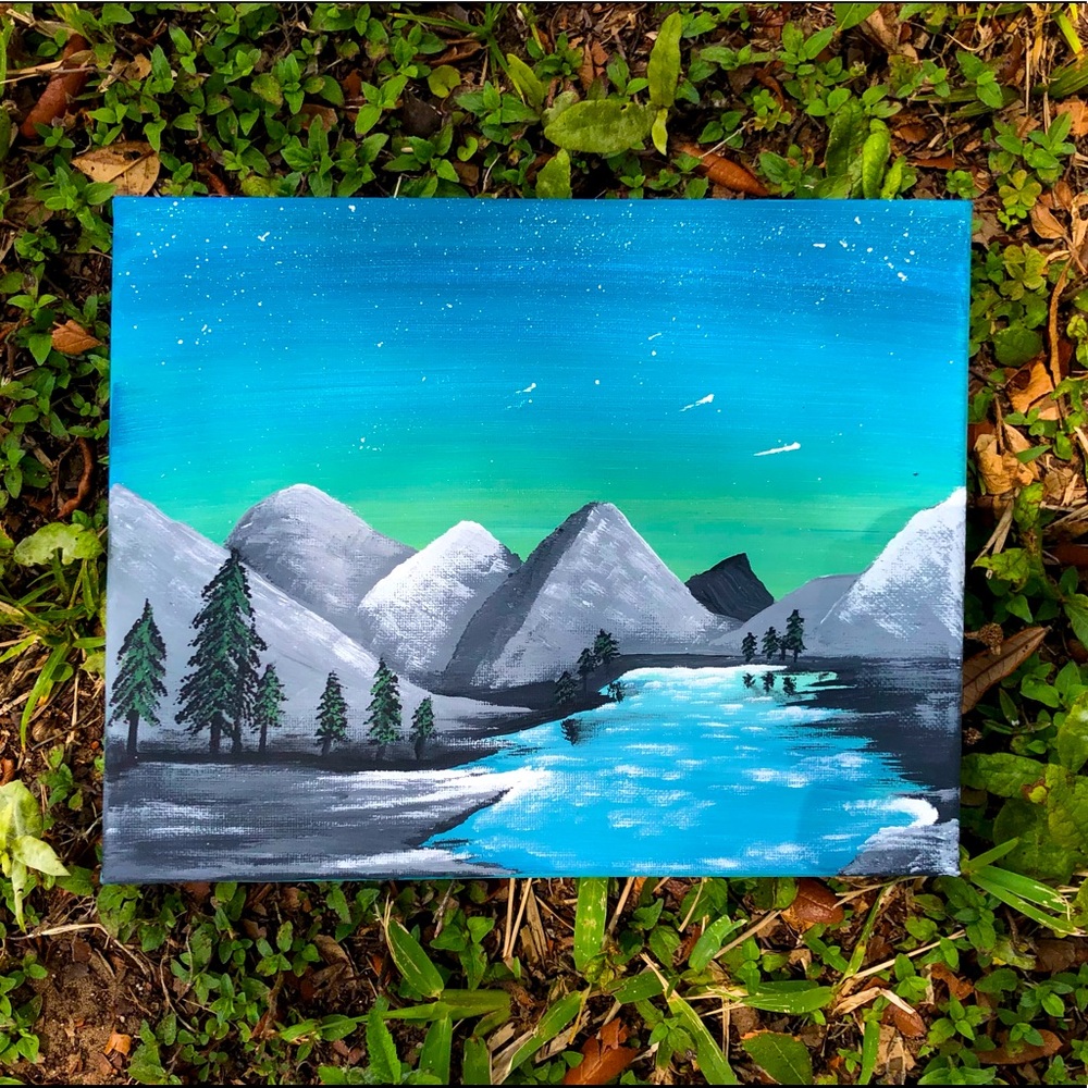 Mountain View’s Acrylic Canvas Painting